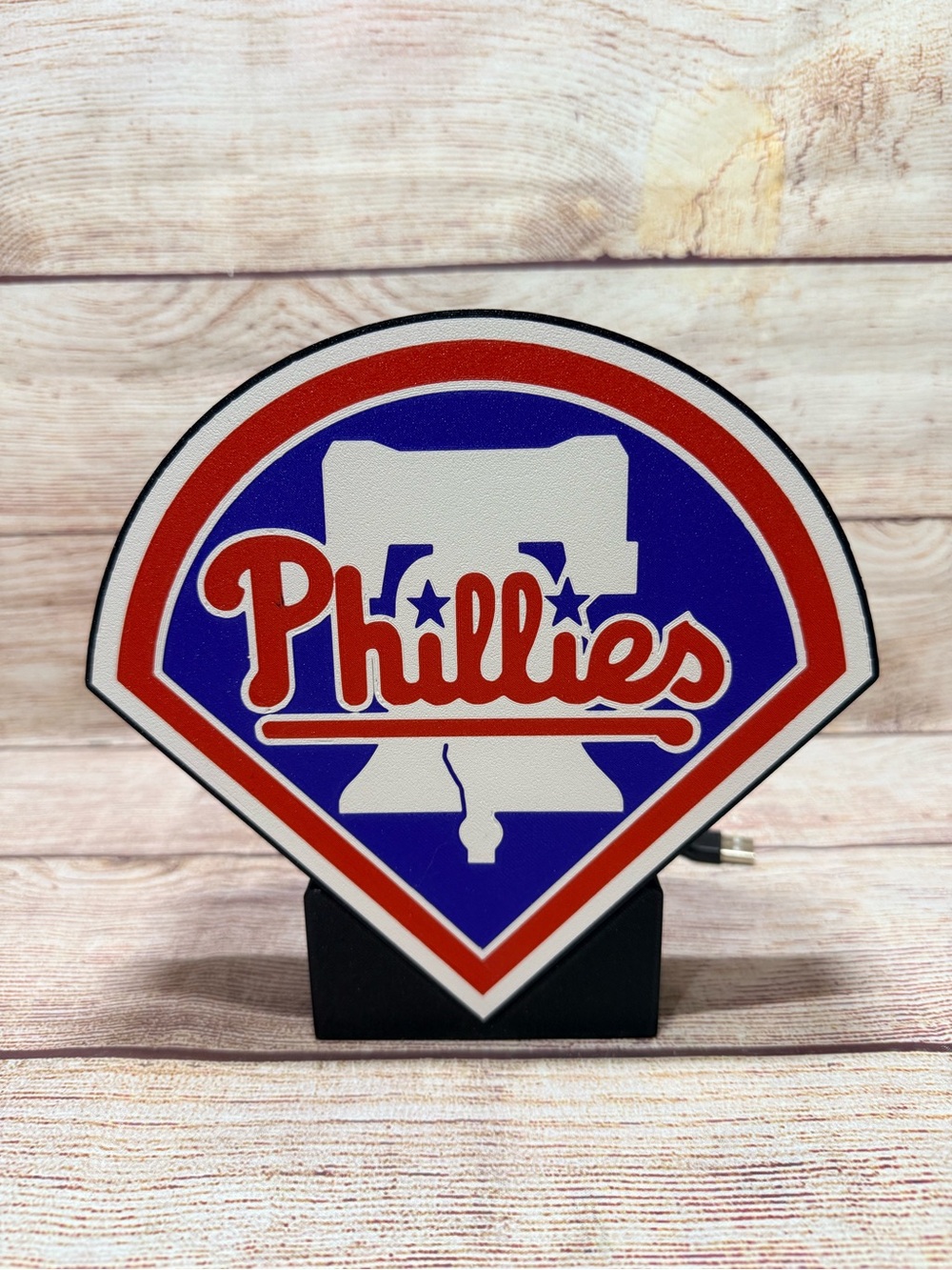 Philadelphia Phillies Custom LED Light Box Multicolor with Remote - Picture 2 of 9